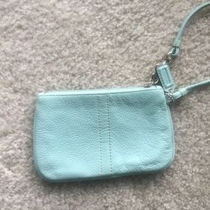 Coach **AUTHENTIC** Pebble Leather Wristlet